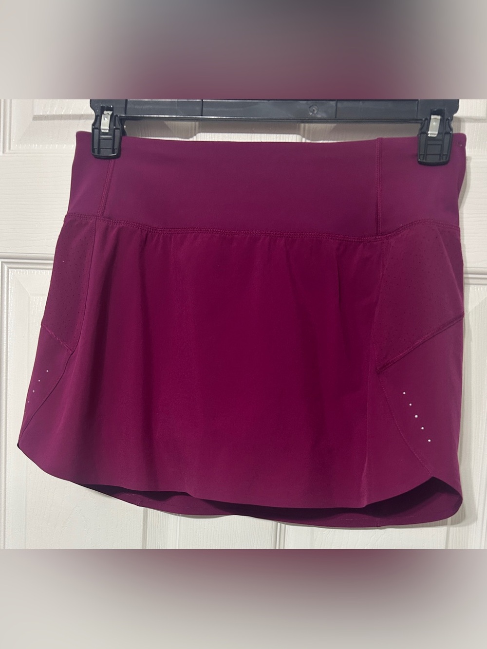 ATHLETA Women’s Run With It 14” Skort Purple Stretch Active Running Pockets S